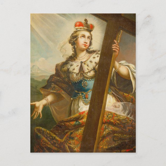 Saint Helena of Constantinople with cross Postcard (Front)