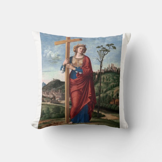 Saint Helena with the True Cross Sacred Art Cushion (Front)