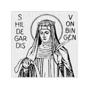 Saint Hildegard of Bingen Benedictine abbess Self-inking Stamp