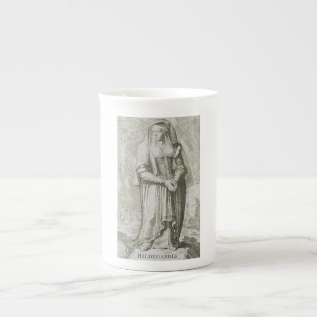 Saint Hildegard of Bingen Bone China Mug (Front)
