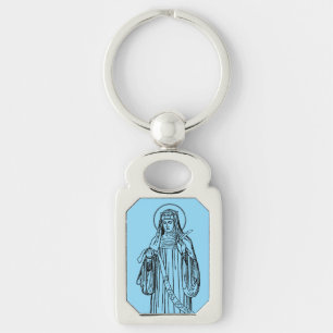 Saint Hildegard of Bingen Doctor of the Church Key Ring