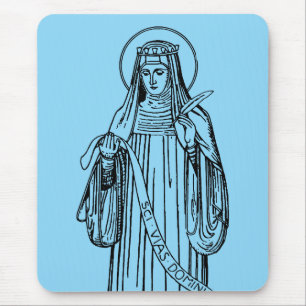 Saint Hildegard of Bingen Doctor of the Church Mouse Pad