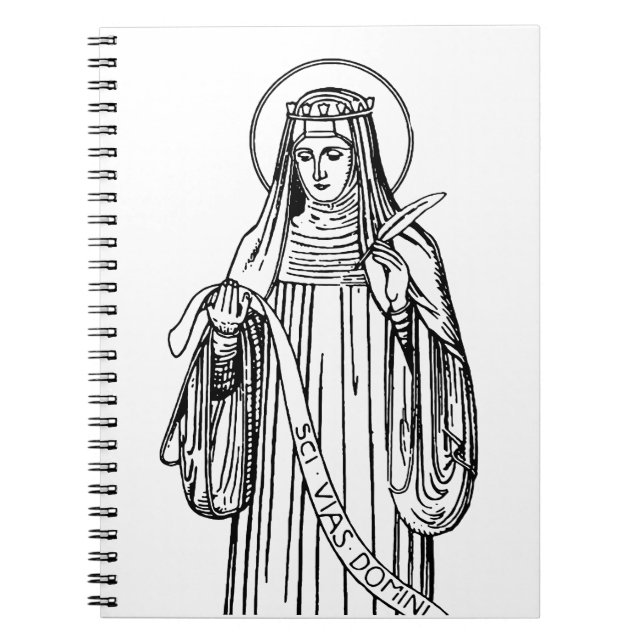 Saint Hildegard of Bingen Doctor of the Church Notebook (Front)