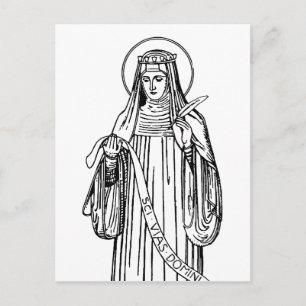 Saint Hildegard of Bingen Doctor of the Church Postcard