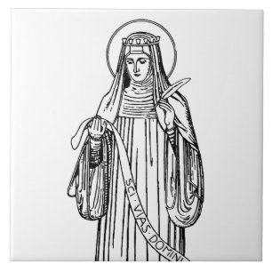 Saint Hildegard of Bingen Doctor of the Church Tile