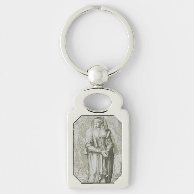 Saint Hildegard of Bingen Key Ring (Front)