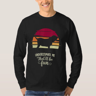 Saint Hubert's Dog Bloodhound Retro 2 T-Shirt