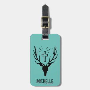 Saint Hubert's Stag Luggage Tag