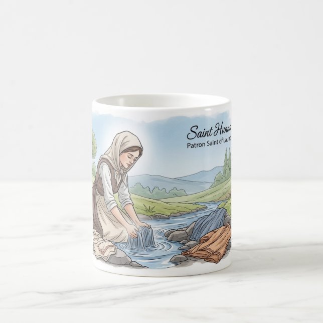 Saint Hunna- Patron Saint of Laundry  Coffee Mug (Center)