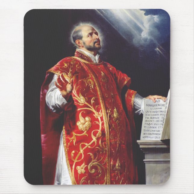 Saint Ignatius of Loyola Mouse Pad (Front)