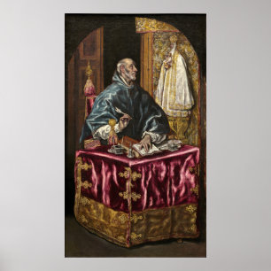 Saint Ildefonso - El Greco, Greek Fine Art Poster