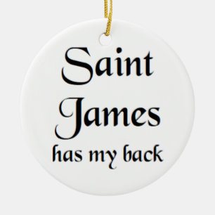 saint james ceramic tree decoration