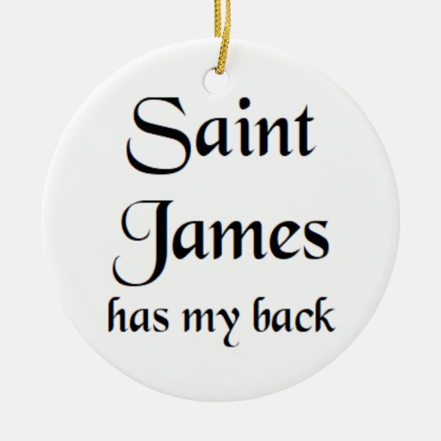 saint james ceramic tree decoration (Front)