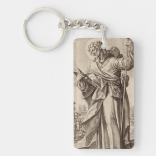 Saint James the Great one of Twelve Apostles Key Ring