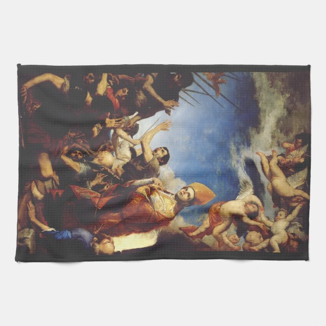 Saint Januarius Bishop of Benevento  Tea Towel (Horizontal)