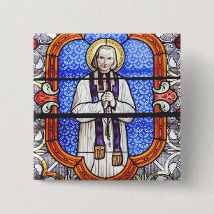 Saint Jean Baptiste Marie Vianney  15 Cm Square Badge