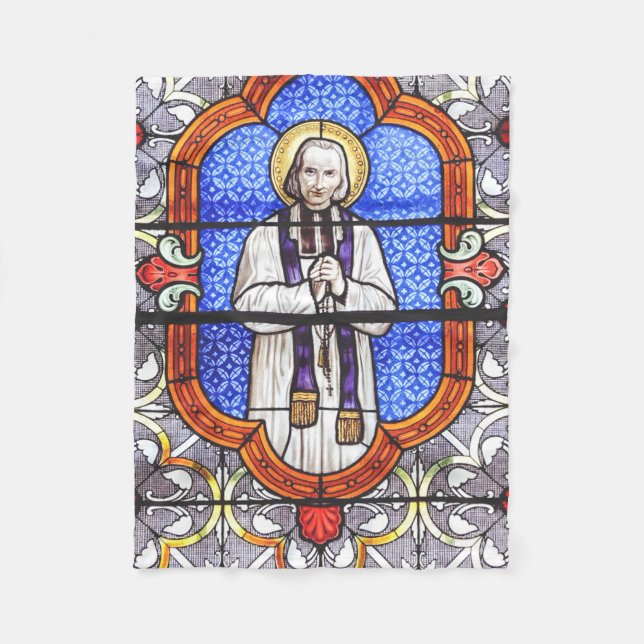 Saint Jean Baptiste Marie Vianney  Fleece Blanket (Front)