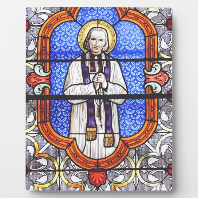 Saint Jean Vianney Premium Soul Guide Art Print Plaque (Front)