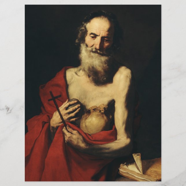 Saint Jerome by Jusepe de Ribera Flyer (Front)