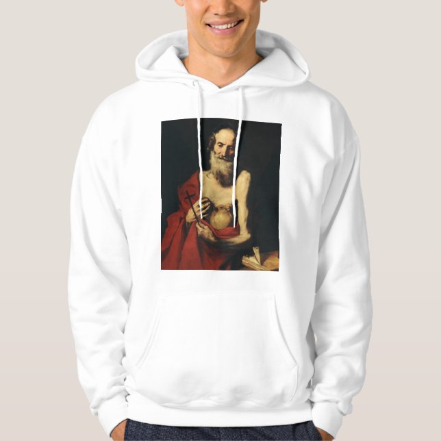 Saint Jerome by Jusepe de Ribera Hoodie (Front)