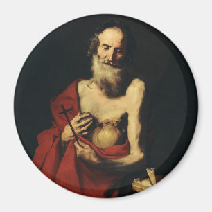 Saint Jerome by Jusepe de Ribera Magnet