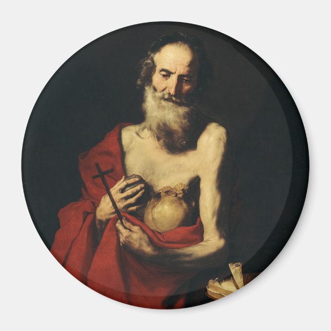 Saint Jerome by Jusepe de Ribera Magnet (Front)