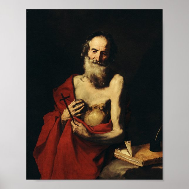 Saint Jerome by Jusepe de Ribera Poster (Front)