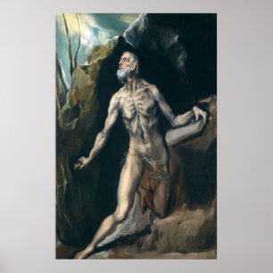 Saint Jerome - El Greco, Greek Fine Art Poster