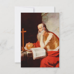 Saint Jerome Hermit of the Word Holy Card