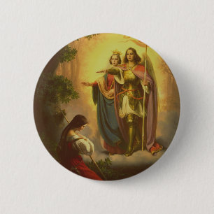 Saint Joan of Arc 6 Cm Round Badge