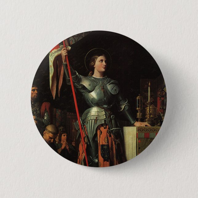 Saint Joan of Arc 6 Cm Round Badge (Front)