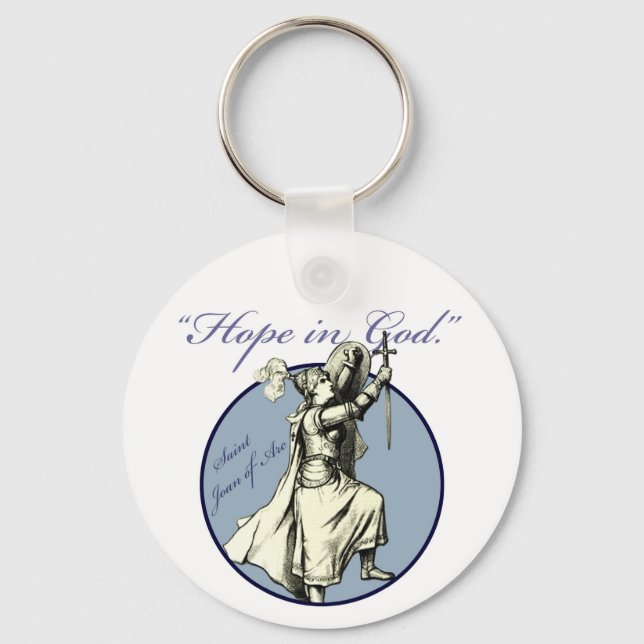Saint Joan of Arc - Christian Key Chain (Front)