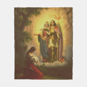 Saint Joan of Arc Fleece Blanket