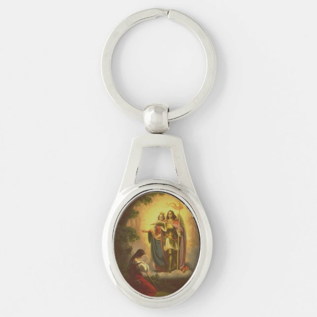 Saint Joan of Arc Key Ring (Front)