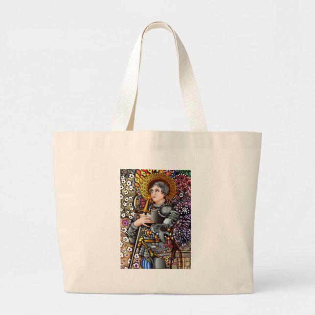Saint Joan of Arc Large Tote Bag (Front)