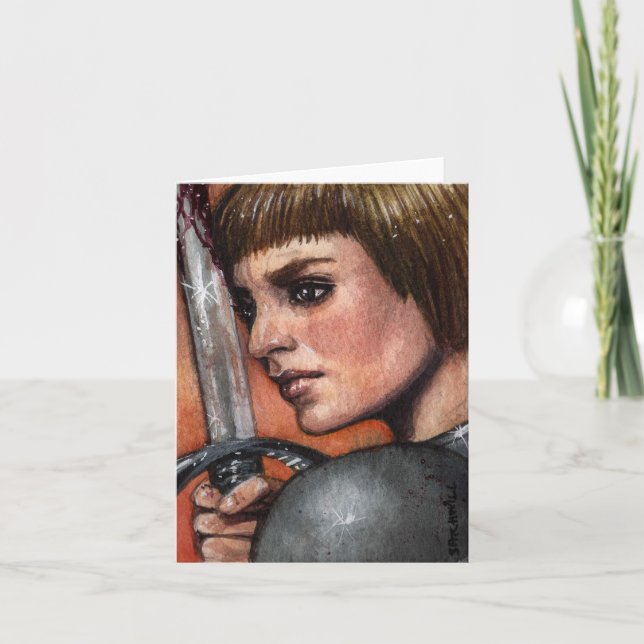 Saint Joan of Arc Note Card (Front)