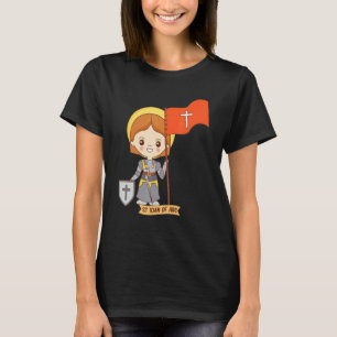 Saint Joan Of Arc Shield Vintage French Saint Cath T-Shirt