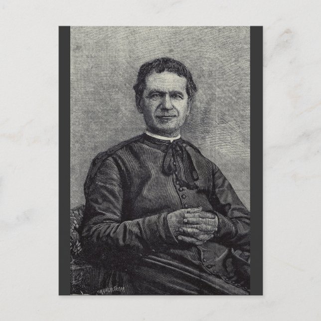 Saint John Bosco Patron of Youth Catholic Art Postcard (Front)