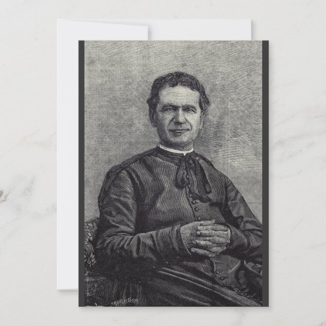 Saint John Bosco Priest and Confessor  Invitation (Front)