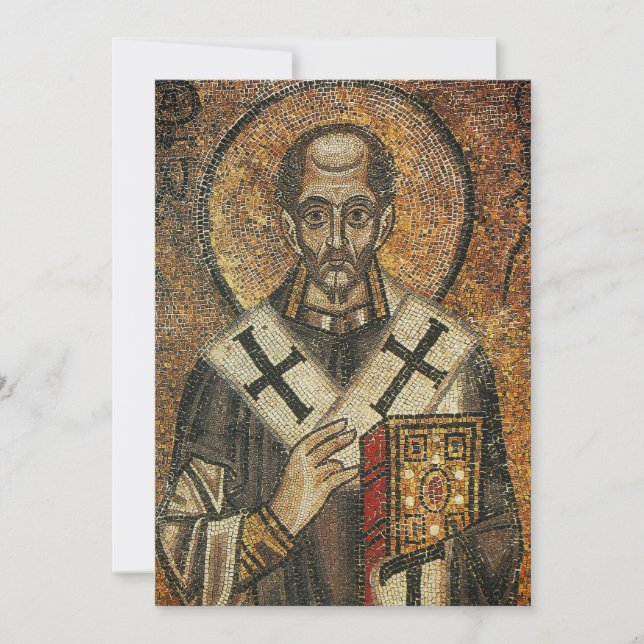 Saint John Chrysostom archbishop of Constantinople Invitation (Front)