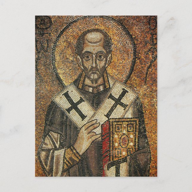 Saint John Chrysostom archbishop of Constantinople Postcard (Front)