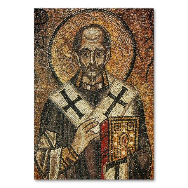 Saint John Chrysostom archbishop of Constantinople Table Number (Front)