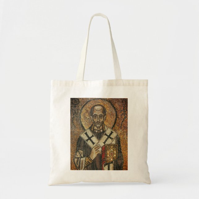 Saint John Chrysostom archbishop of Constantinople Tote Bag (Front)