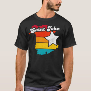 Saint John New Brunswick Canada Vintage Distressed T-Shirt
