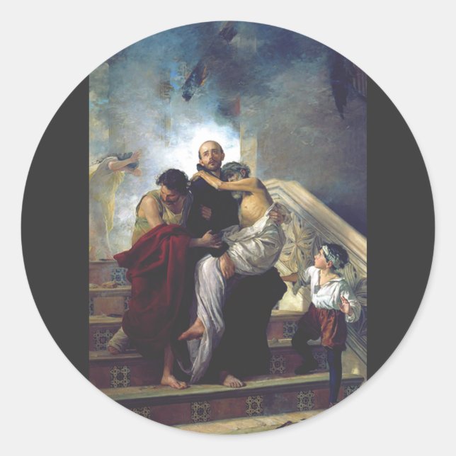 Saint John of God Classic Round Sticker (Front)