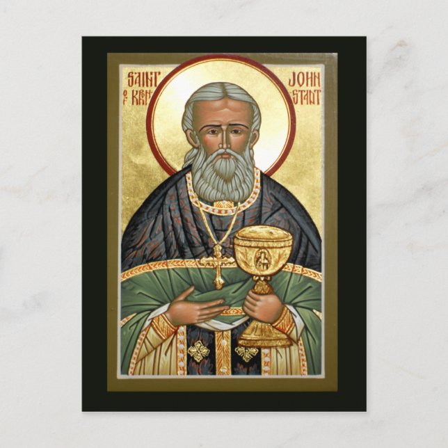 Saint John of Kronstadt Prayer Card (Front)