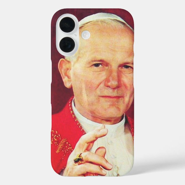 Saint John Paul II The Great Communicator Fine Art Case-Mate iPhone Case (Back)