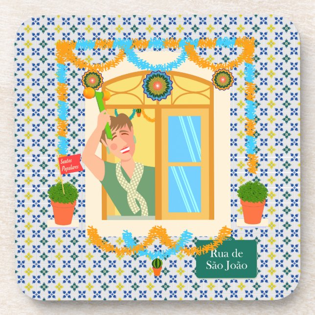Saint John Portuguese Festa Neighbour Coaster (Front)