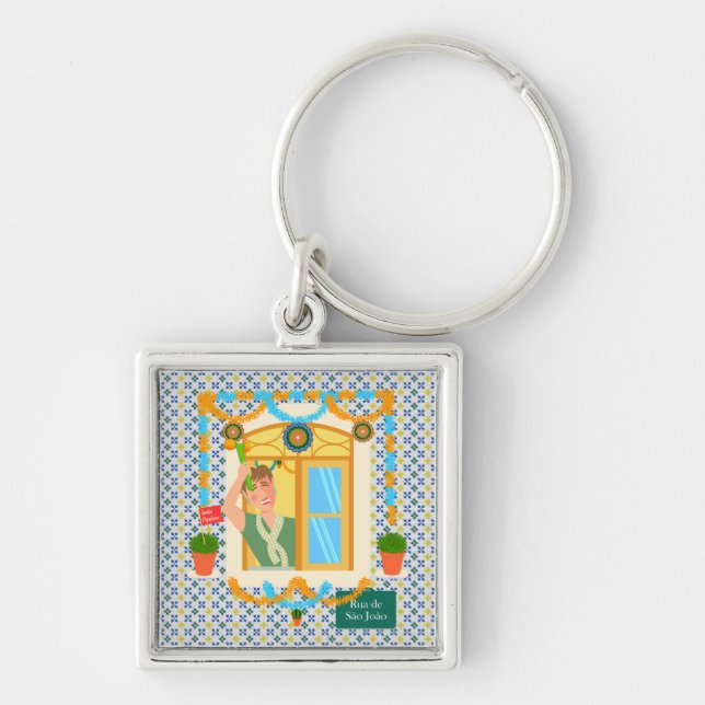 Saint John Portuguese Festa Neighbour Key Ring (Front)
