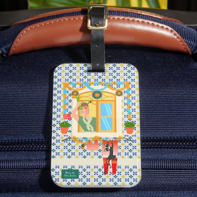 Saint John Portuguese Festa Neighbour Luggage Tag (Front Insitu 2)